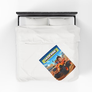 Gepersonaliseerde El Toro Loco-monstertruckdeken: monstertruck aangepaste deken cadeau voor kinderen, gepersonaliseerd cadeau voor peuter, cadeau vrachtwagenliefhebber 30" × 40"