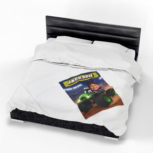 Gepersonaliseerde monstertruckdeken: Monster Jam Grave Digger Monster Truck, verjaardagscadeau, aangepast kindercadeau, cadeau peuter vrachtwagenliefhebber afbeelding 7