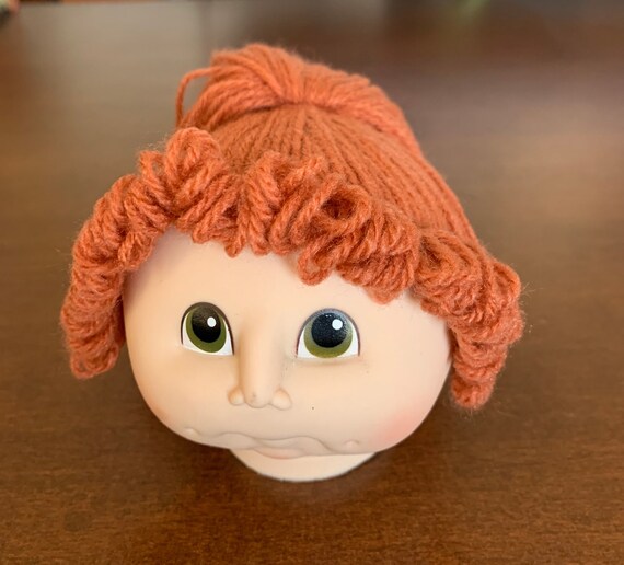 The Original Little DOLL-BABY Head Martha Nelson Thomas 1984 Vintage Red Hair