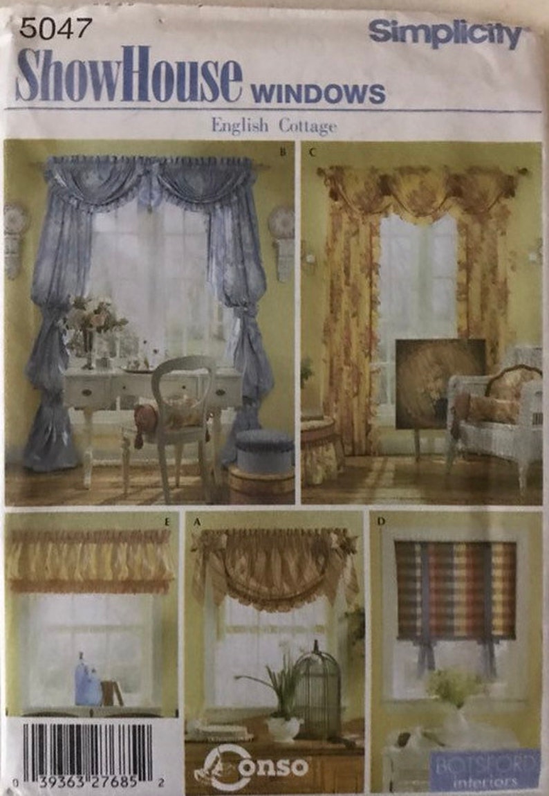 Showhouse Windows English Cottage Valance Ruffled Swag Etsy