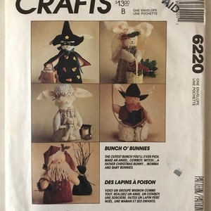 Bunch of Bunnies Sewing Pattern - McCall&#39;s Crafts 6220
