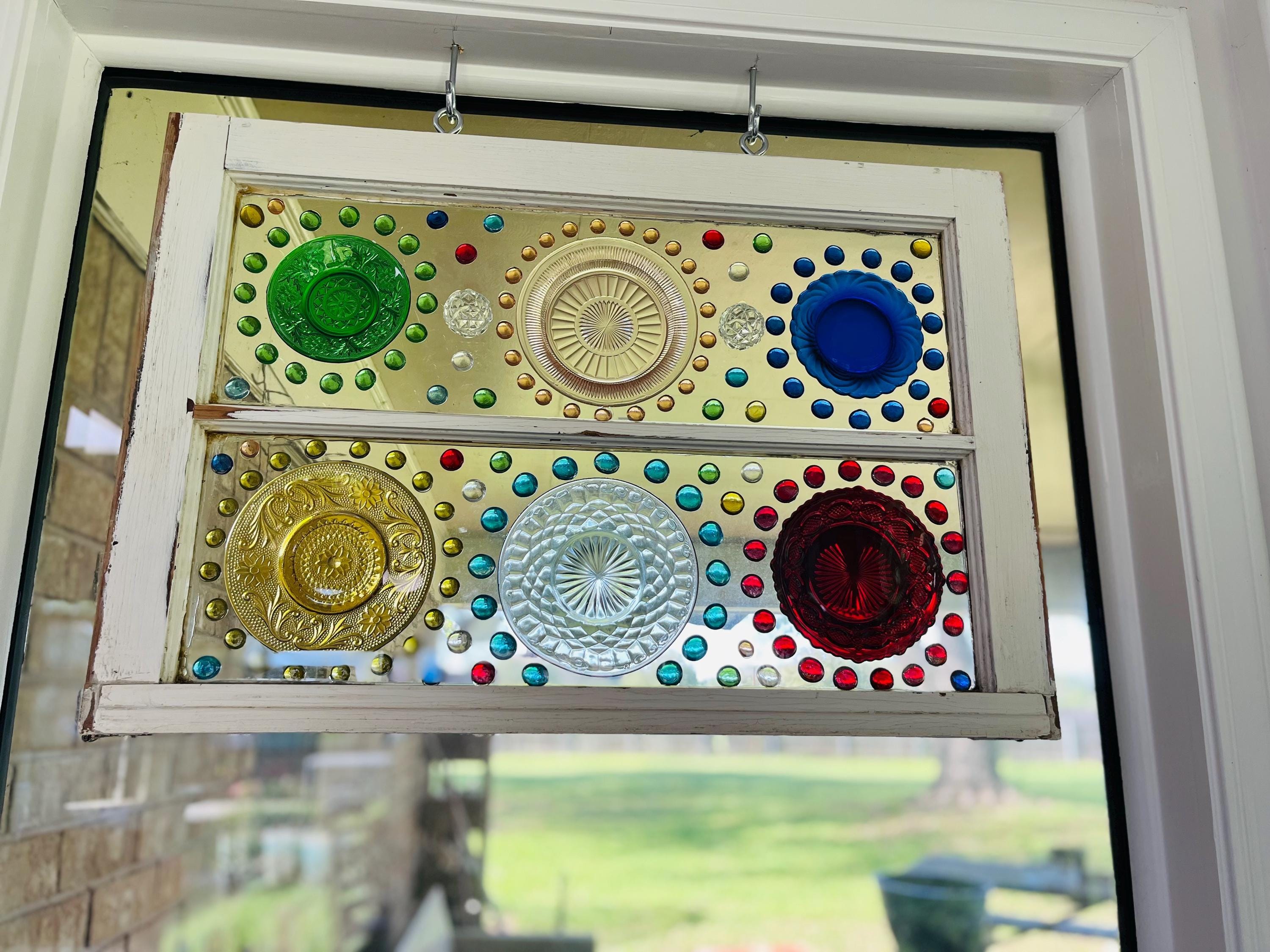 Vintage Sun Catcher, Plate Glass Window