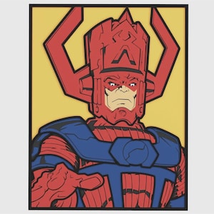 Galactus - 6 Layer Marvel Laser Cut File Digital Download (svg, ai, dxf, pdf, eps cdr) Glowforge, Cricut, xTool, Compatible 3D Laser Cut SVG