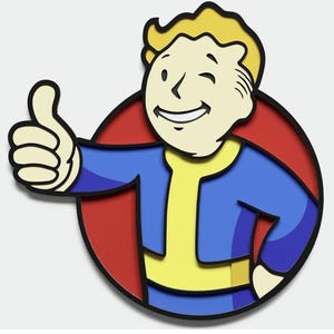 Vault Boy Layered SVG File Fallout Inspired 7 Layer Laser Cut Vector Glowforge Cricut xTool Kompatybilny z cyfrowym pobieraniem dla drewna MDF Akryl