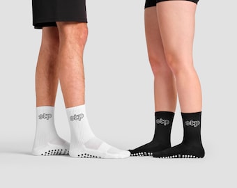 Grip Socks 2-Pack | Non-Slip Athletic Socks for Yoga, Pilates, Soccer & Fitness | Unisex