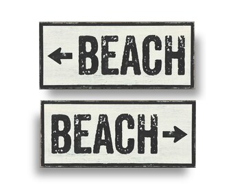 Beach Arrow Sign Etsy