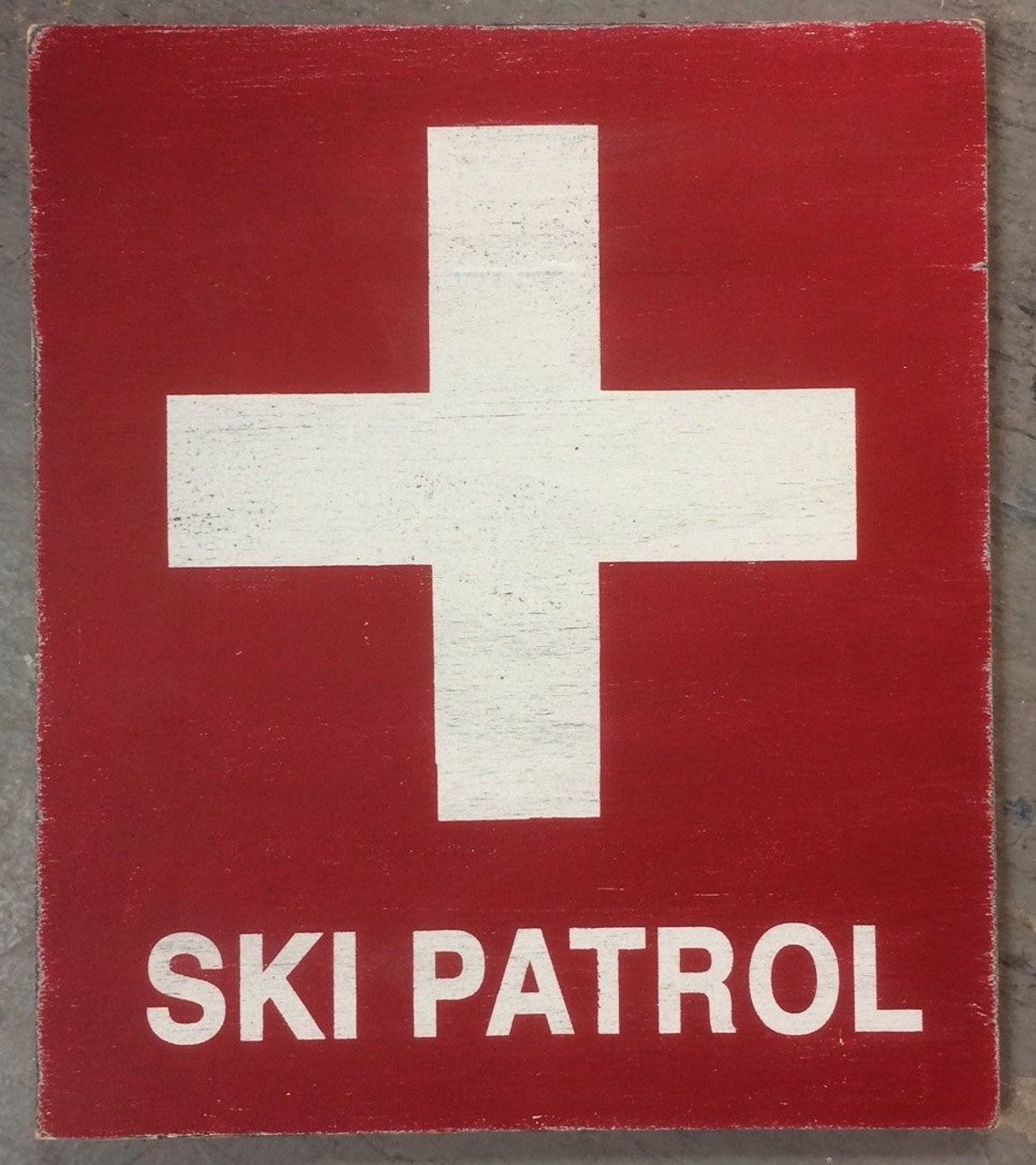 Ski Patrol Sign 16 X 20 on Rustic Wood Ski Sign Ski Wall Decor - Etsy