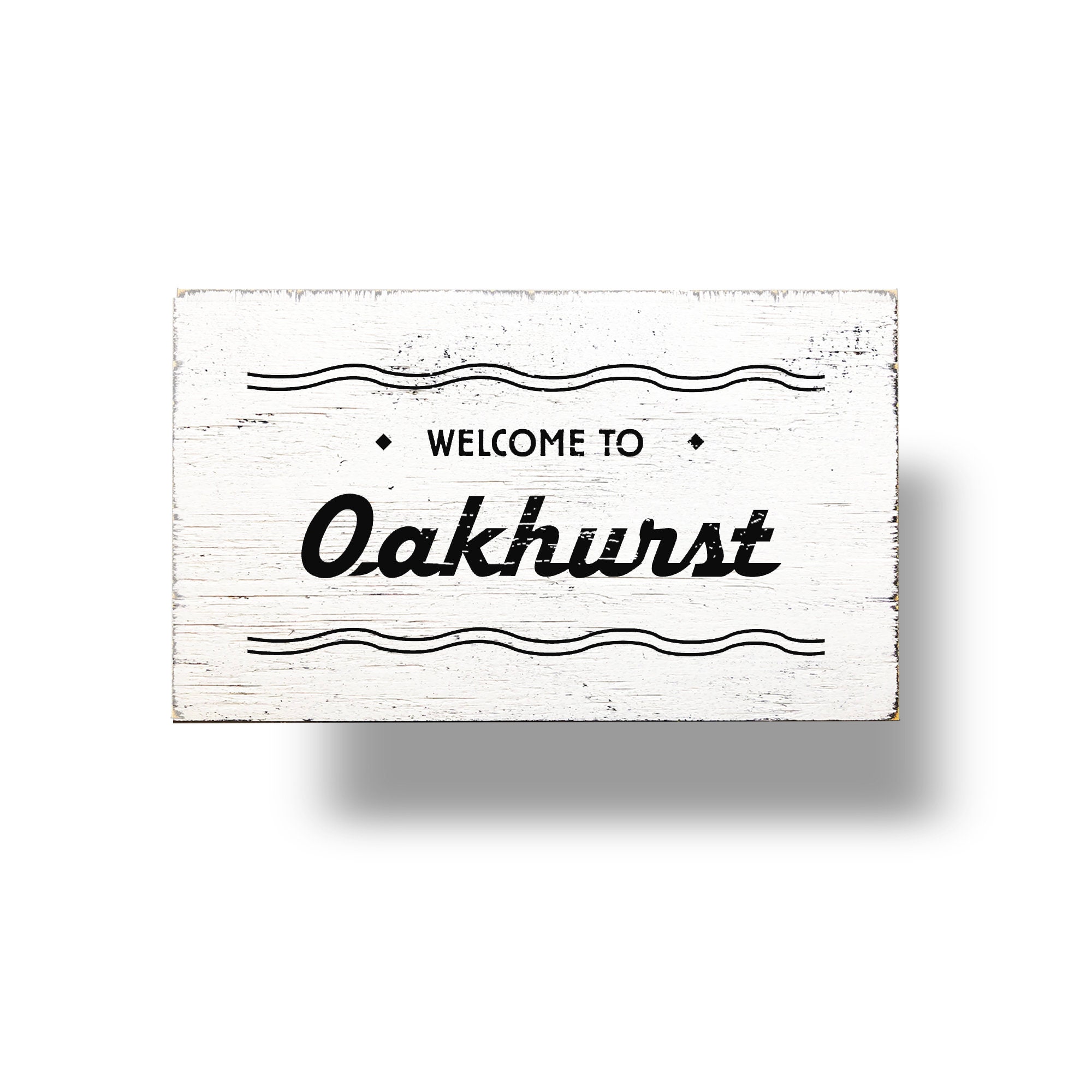 Oakhurst Atlanta Neighborhood Rustic Sign 10x13  Atlanta Neighborhood Oakhurst  Home Decor Sign