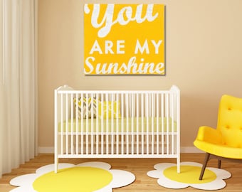 Extra Large You are My Sunshine rustic real wood sign for the nursery, kids room or playroom 33 x 30.5