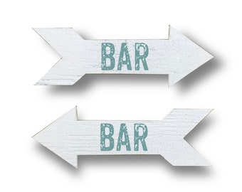 Wooden Rustic Bar Arrow,  Arrow to the bar, Rustic Bar Decor