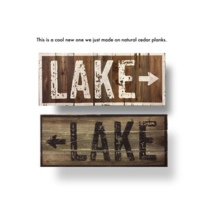 Go Jump in the Lake sign, Multiple Sizes Large Bold Rustic Lake Sign, Rustic Lake Decor image 10