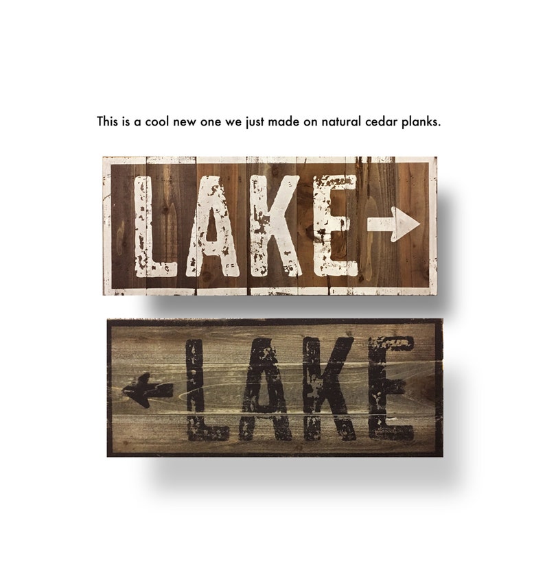 Go Jump in the Lake sign, Multiple Sizes Large Bold Rustic Lake Sign, Rustic Lake Decor image 10