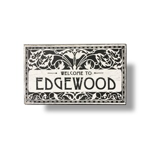 Edgewood Atlanta neighborhood sign small 6 x 10