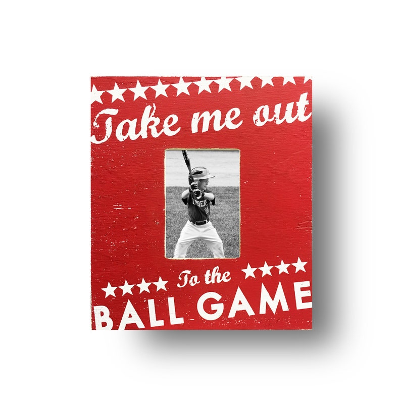 Rustic Wooden Frame Take Me Out To The Ballgame 5 X 7 Photo Rustic Wooden Frame Take Me Out To The Ballgame 5 X 7 Photo 15 16 Ver