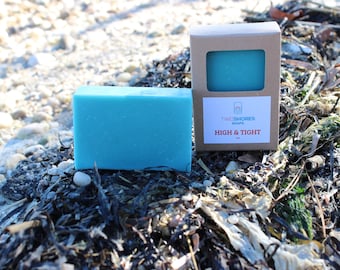 Jabón con aroma a barbería