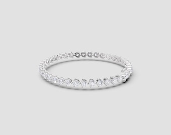 925 Sterling Silver Martini Set Round Moissanite Bracelet | 4.5ct Total | DEF Color VVS1-2 Clarity | Fuego Jewels