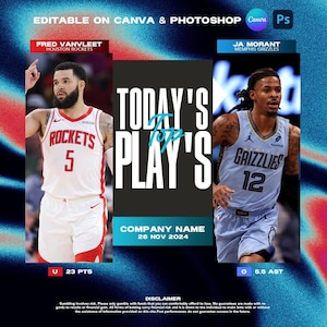 Editable Sports Betting Template | Canva & Photoshop Template