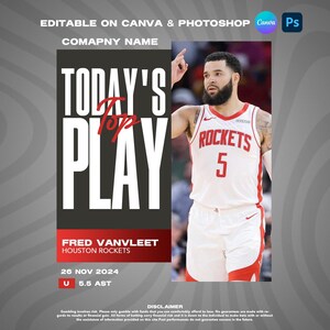Editable Sports Betting Template | Canva & Photoshop Template