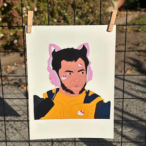 Hugh jackman’s wolverine art print