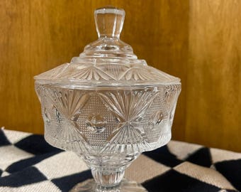 Glass Candy Jar with Lid