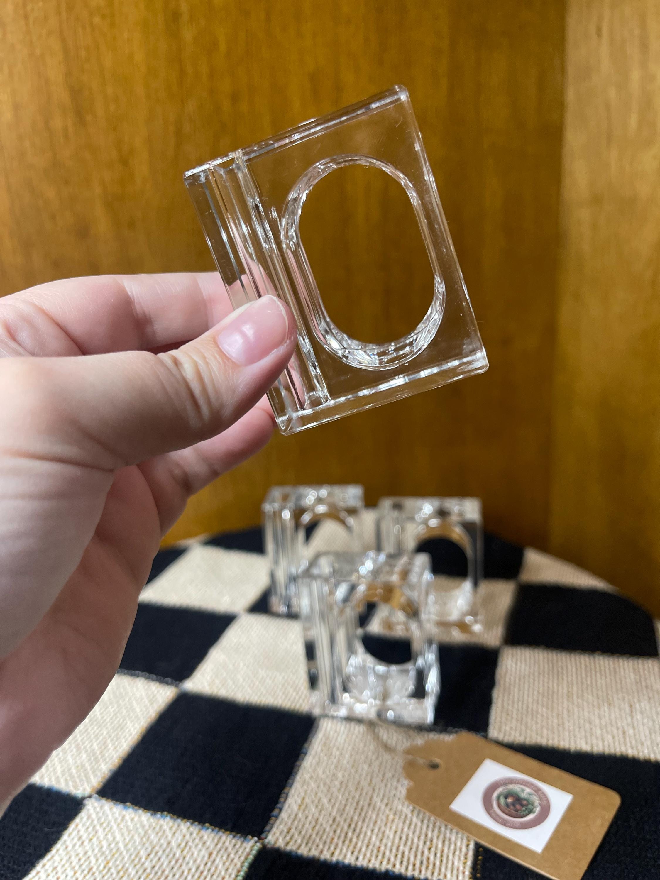 アクリル製正方形ナプキンリング4個セット - Etsy 日本