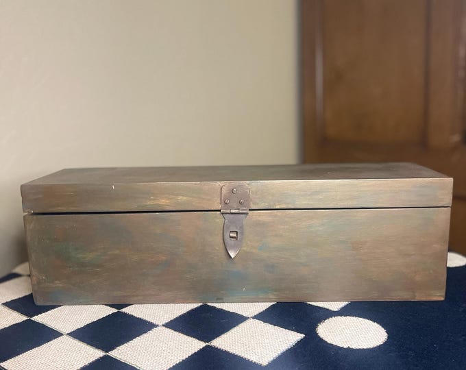 Long Wood Storage Box - Etsy
