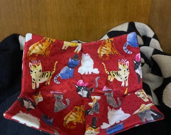Handmade Cats in Hats Pot Holder