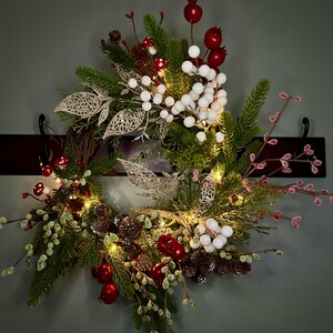 Woodland Winterkranz mit Lichterkette