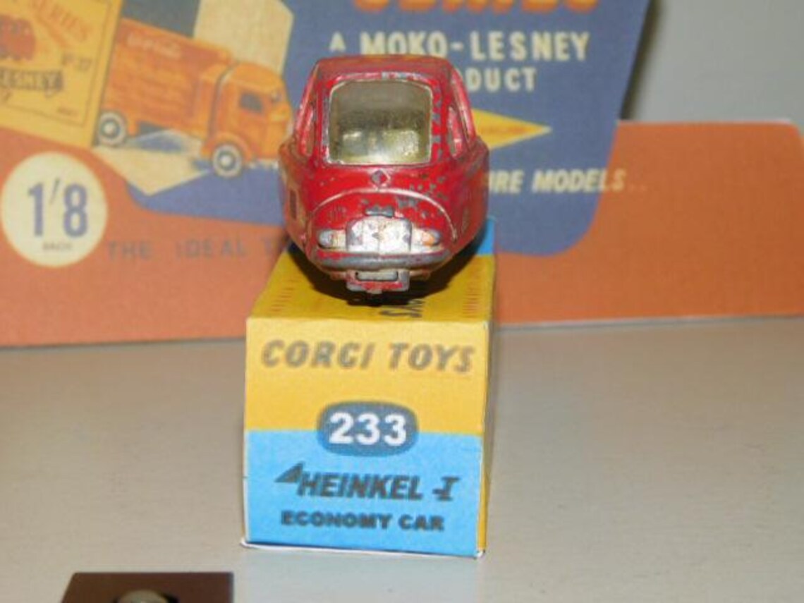 Corgi N°233 – Heinkel Economy Car – Échelle 1/43 – Jamais Joué En Boîte – Occasion
