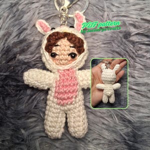 EXO Suho Crochet keychain pattern | Kpop Amigurumi