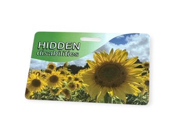 Hidden Disability Sunflower Deaf Card Only