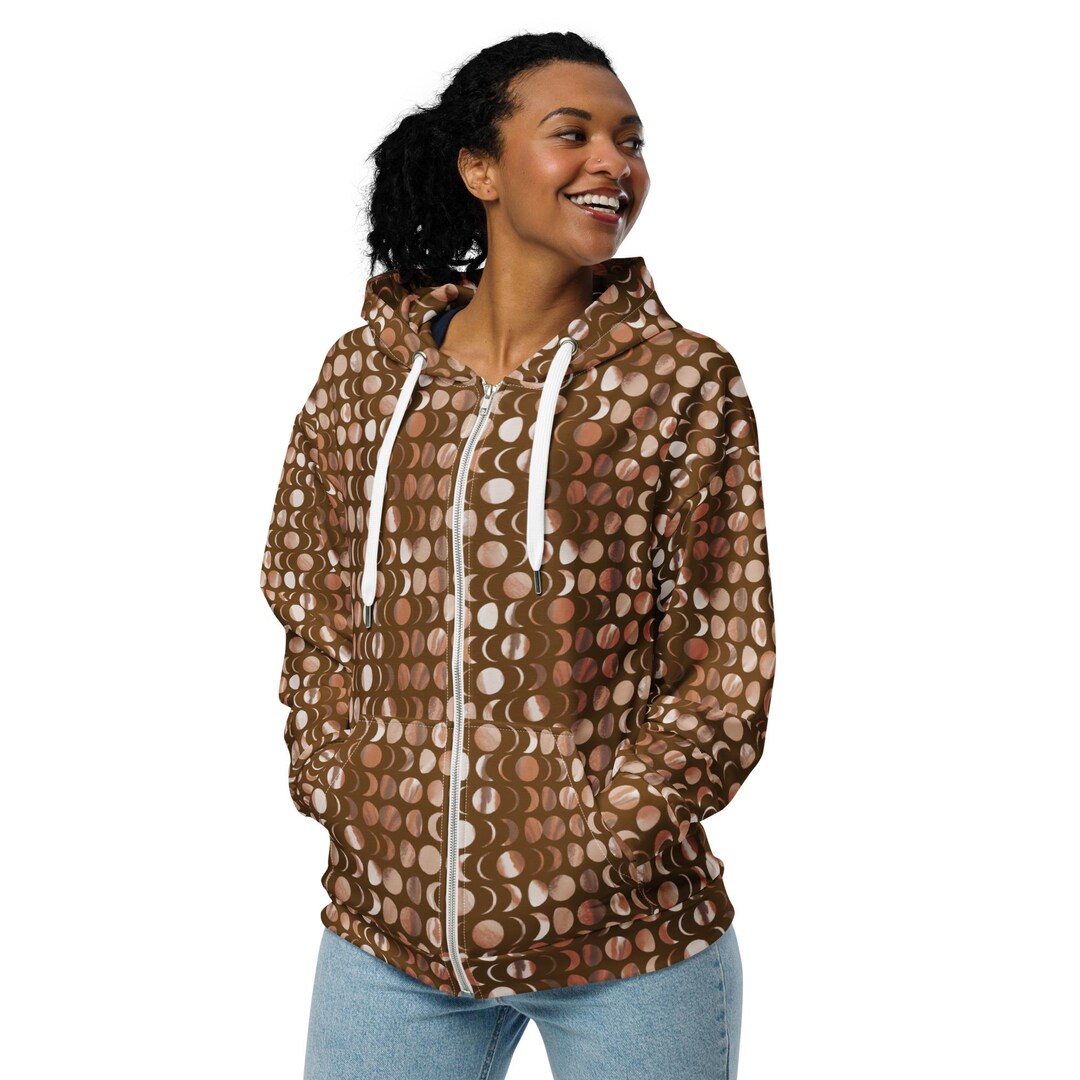 [K*B 24FW 1차] Beneath the Moon all over zipped hoodie