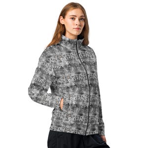 Street Graffiti Track Jacket, Classic Fashion Loungewear Jacket with Pockets, Urban Streetwear Zip-Up Jacket, Graffiti Apparel, Plus Size