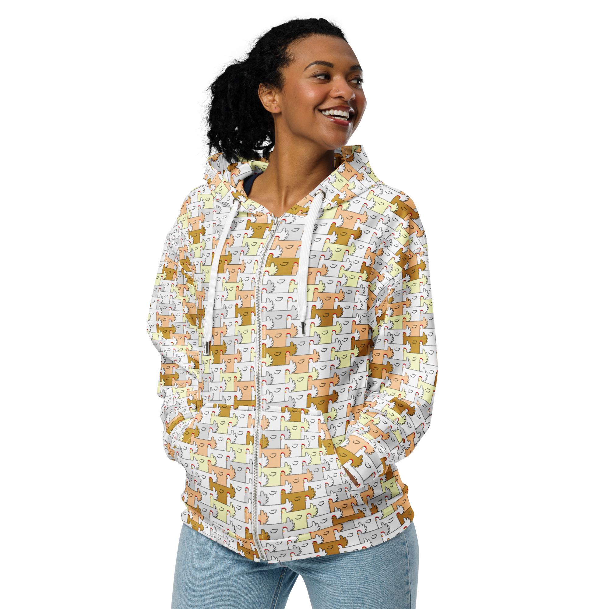 Rooster Zip up Hoodie - Etsy