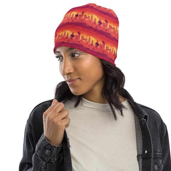 Winter Sunset Beanie Amazon.com: Sedona Arizona Sunset Winter Beanie Knit Hats  main image 3