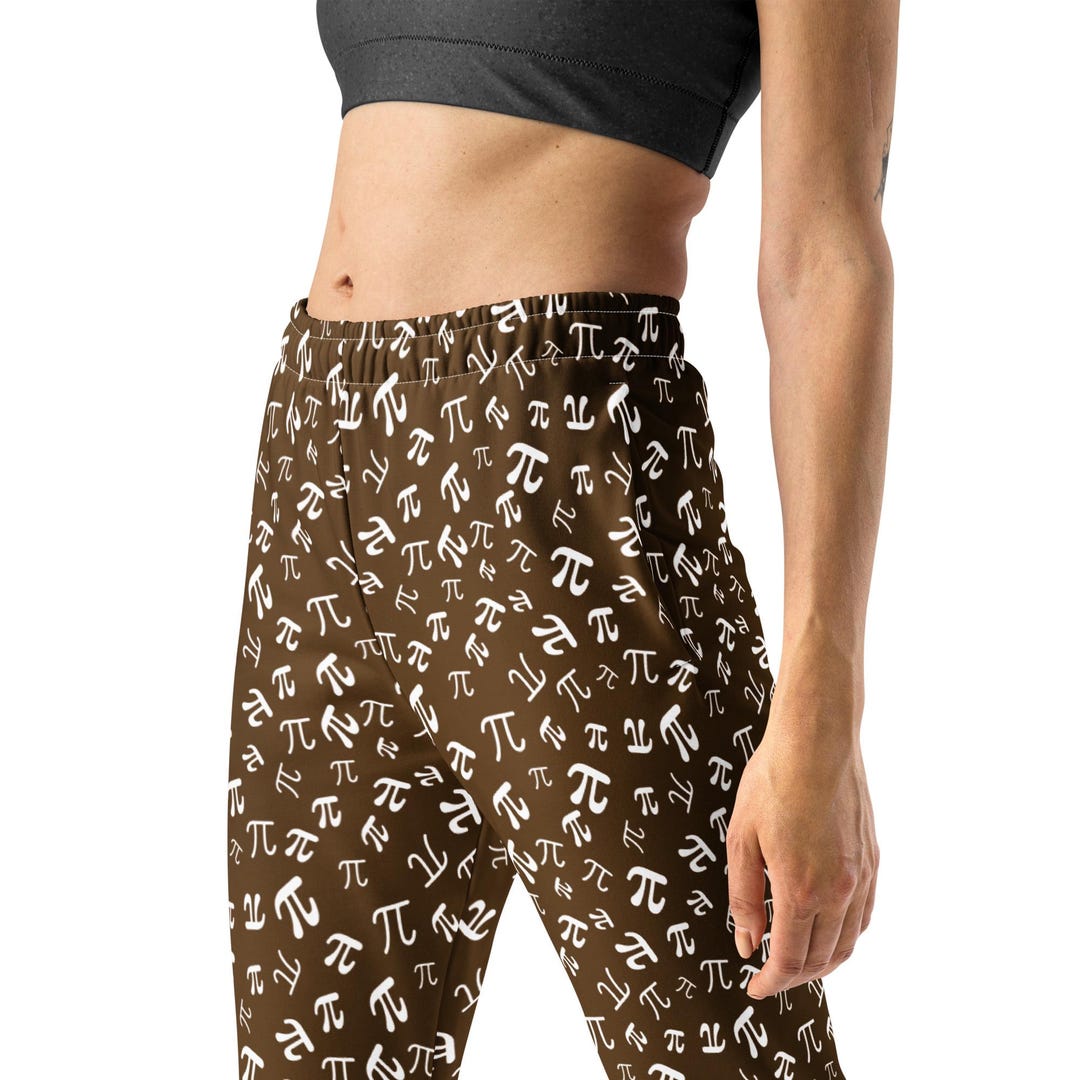 Pi Symbols Math Joggers Sweatpants for Women, Pi Equations Printed Yoga Pants, Math Nerd, Math ...