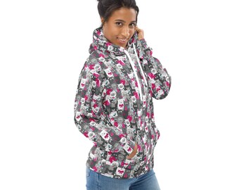 Kitty Cats Printed Pullover Hoodie, Cat Mom Dad Hoodie, All Over Print Hoodie with Pockets, Fashion Hoodies, Cat Themed Gifts, Cat Lovers