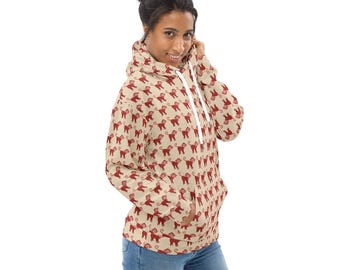 Monkey Animal Printed Pullover Hoodie, All Over Print Streetwear Cozy Fashion Hoodie with Pockets, Monkey Lover Gift, Plus Size, Unisex