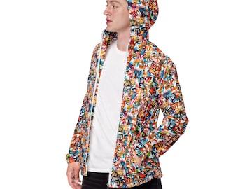 Y2K Zip up Retro Jacket, Lightweight Embroidered Two Color Bomber