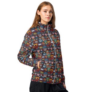 Street Graffiti Track Jacket, Classic Fashion Loungewear Jacket with Pockets, Urban Streetwear Zip-Up Jacket, Graffiti Apparel, Plus Size