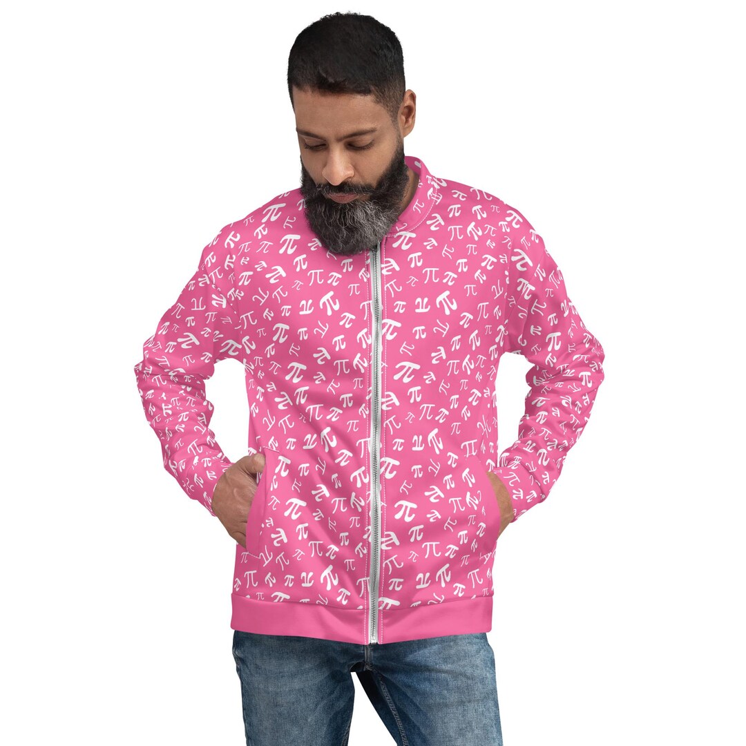 Pi Symbols Math Printed Bomber Jacket, Math Lover Gift, Y2K Designer ...