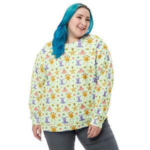 UFO Aliens Sweatshirt, All Over Print Sci-fi Aliens Sweatshirt for Men Women, Aliens Lover Sweatshirt Gift, Soft Cozy Aliens Pullover