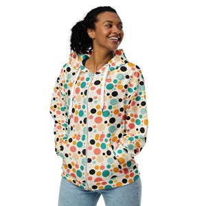 Polka Dot Zip Hoodie - Etsy