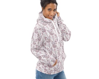 Kitty Cats Printed Pullover Hoodie, Cat Mom Dad Hoodie, All Over Print Hoodie with Pockets, Fashion Hoodies, Cat Themed Gifts, Cat Lovers
