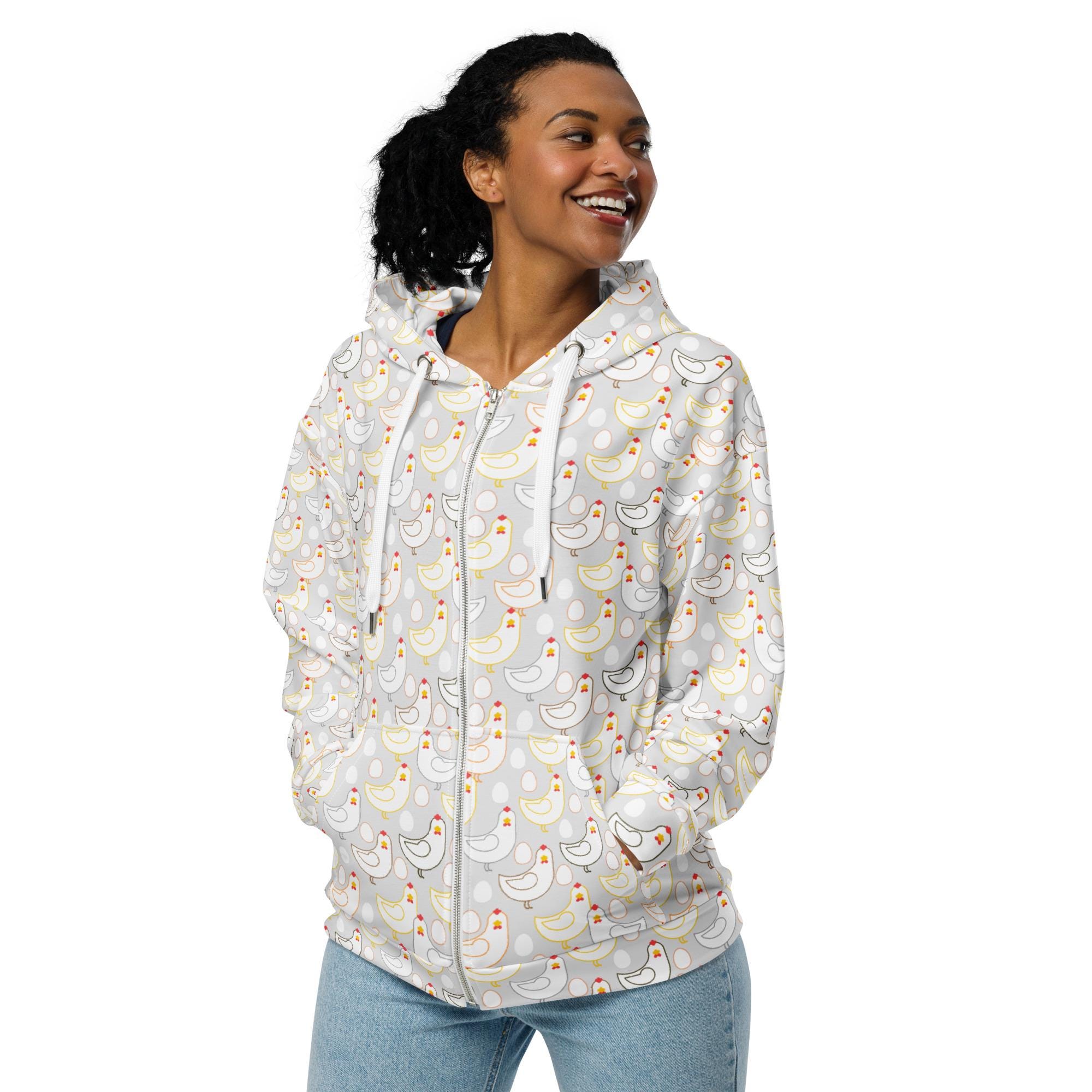 Rooster Zip up Hoodie - Etsy