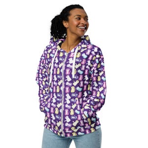 Kitty Cats Printed Zipper Hoodie, Cat Mom Dad Hoodie, All over Print Cats Zip-Up Hoodie with Pockets, Cat Themed Gifts, Cat Lovers Gift