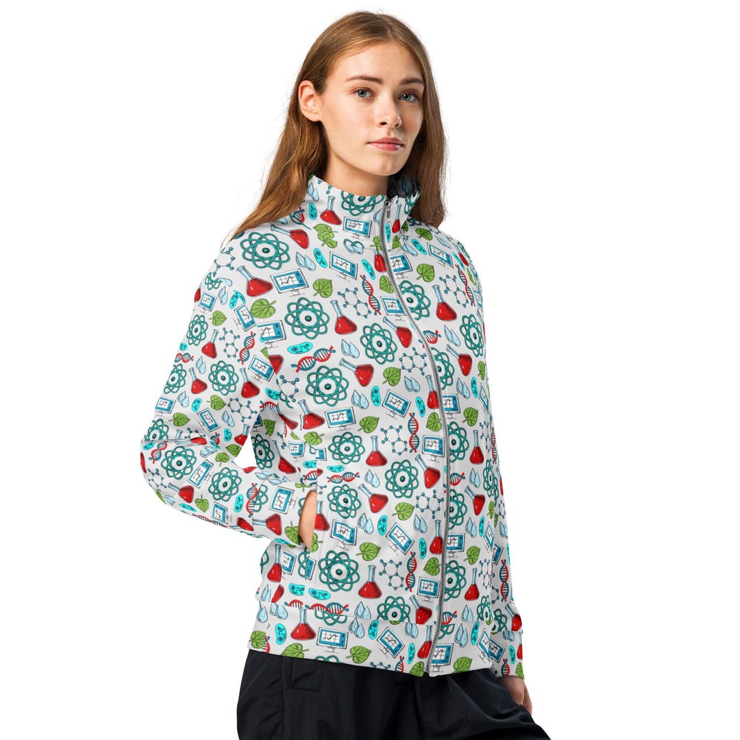 Science Biology Printed Track Jacket, Lab Scientist Gift, Stylish ...