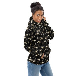Female Anatomy Printed Pullover Hoodie, Gynecology Student Teacher Gift, Trendy Streetwear Science Hoodie With Pockets, Biology Lover Gifts