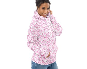 Comics Books Superhero Print Pullover Hoodie, DC Superhero AOP Winter Cozy Hoodie with Pockets, Comics Lovers Fashion Hoodie, Plus Size