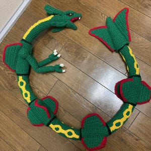 Pattern for Crochet Amigurumi Rayquaza